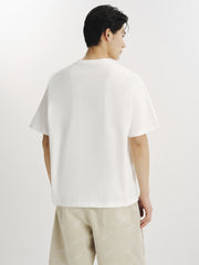 Men's Cotton T-Shirt with Small Embroidery