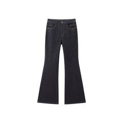 Women's High-Waist Slim Flared Jeans