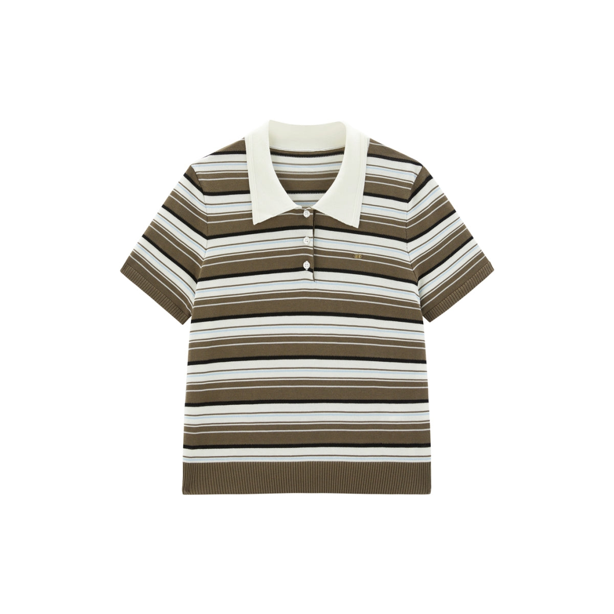 Women's Contrast Striped Knit Pullover