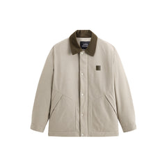 Men's Utility Down Jacket with Contrast Details