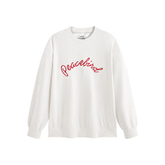 Men's Contrast Embroidered Jacquard Sweatshirt