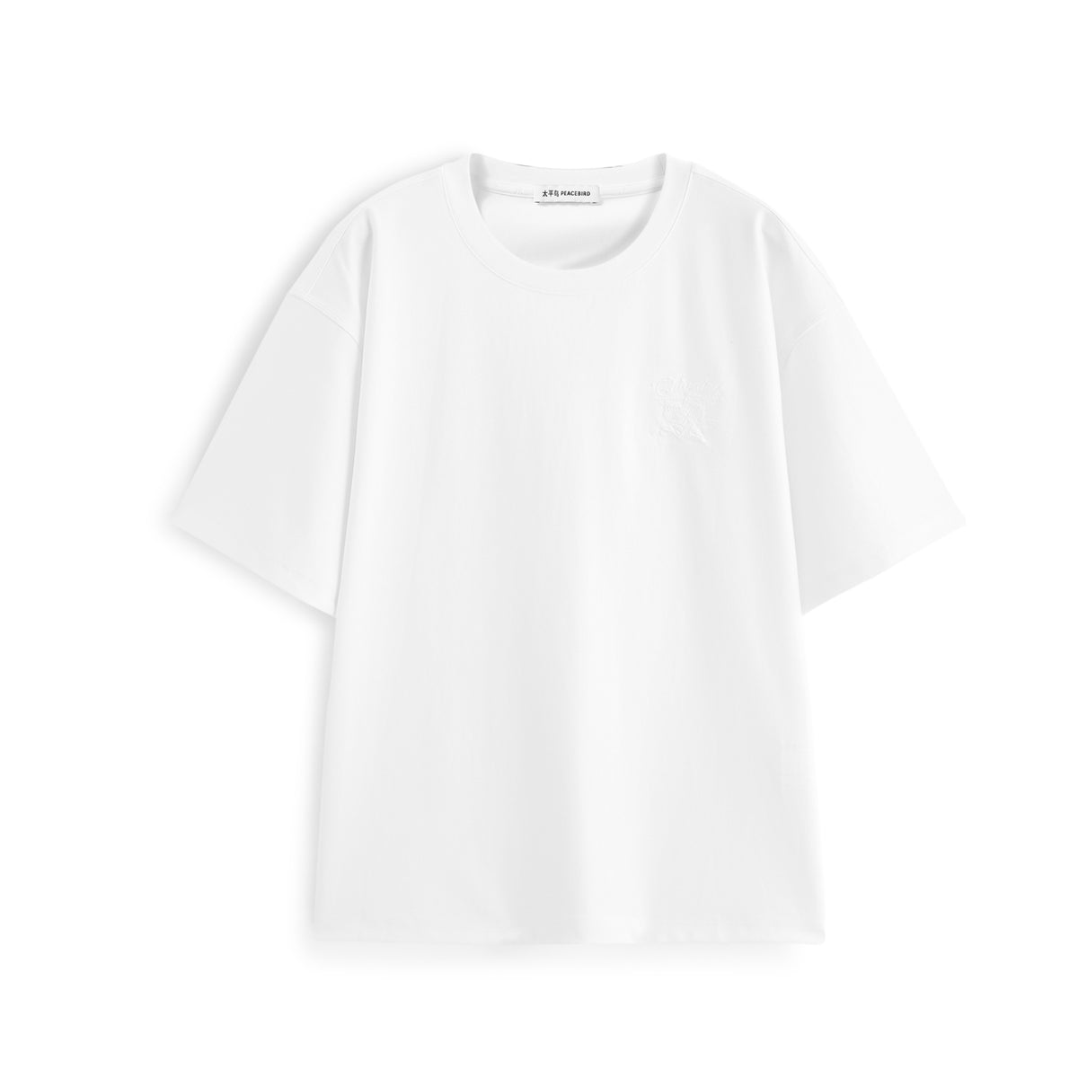 Men's Solid Embroidered Short-Sleeve T-Shirt