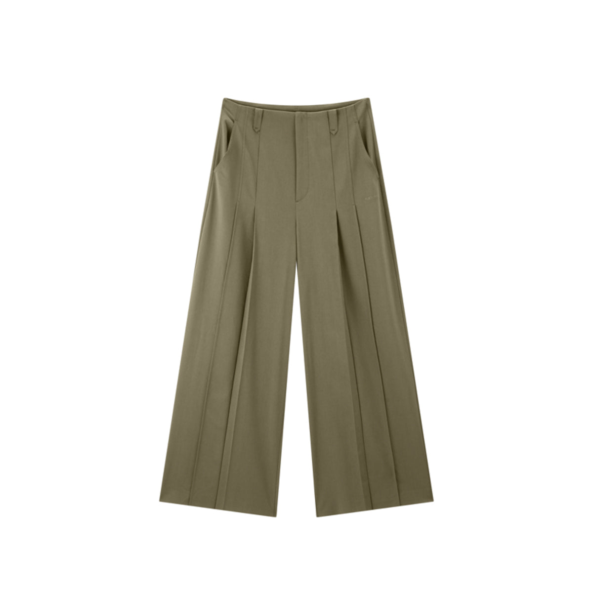 Women's Pleated High-Waisted Trousers