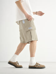 Men's Outdoor Cargo Shorts with Patch Label