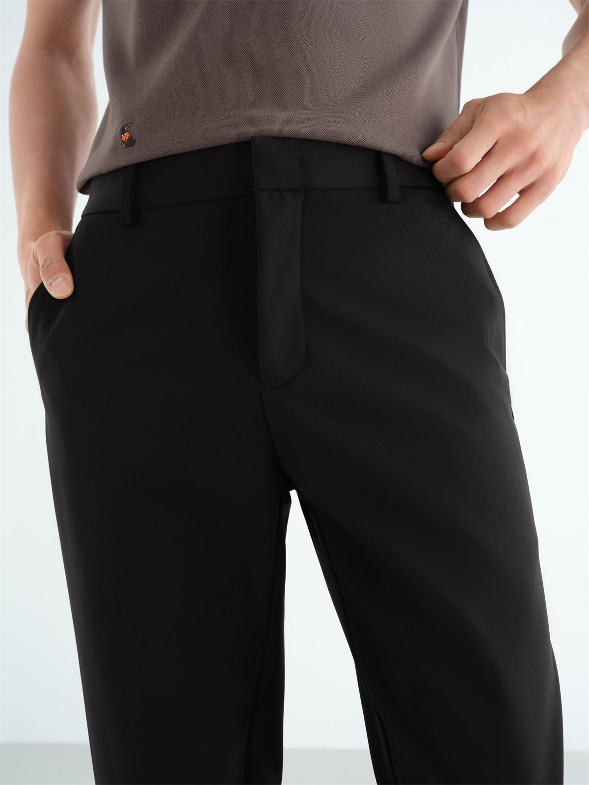 Men's Cooling Wrinkle-Resistant Straight-Leg Suit Pants