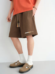 Men's Contrast Drawstring Sports Shorts
