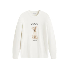 Men's Beige Textured Jacquard Sweater