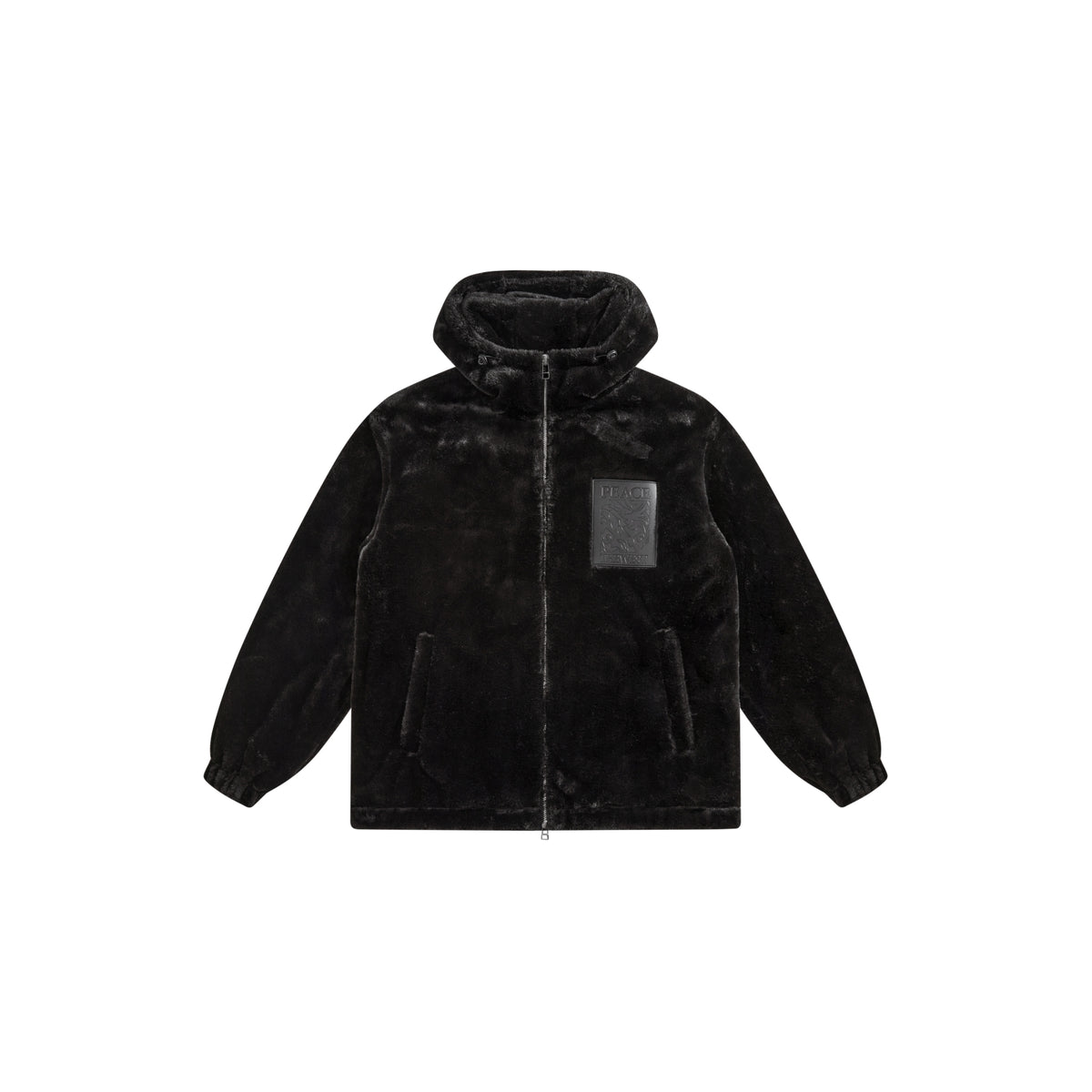 Men's Faux Rabbit Fur Quilted Jacket