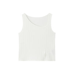 Women's Asymmetric Slit Knit Tank