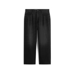 Men's Cotton-Blend Washed Tapered Jeans