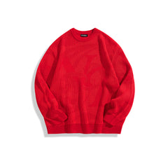 Men's Letter Jacquard Pullover