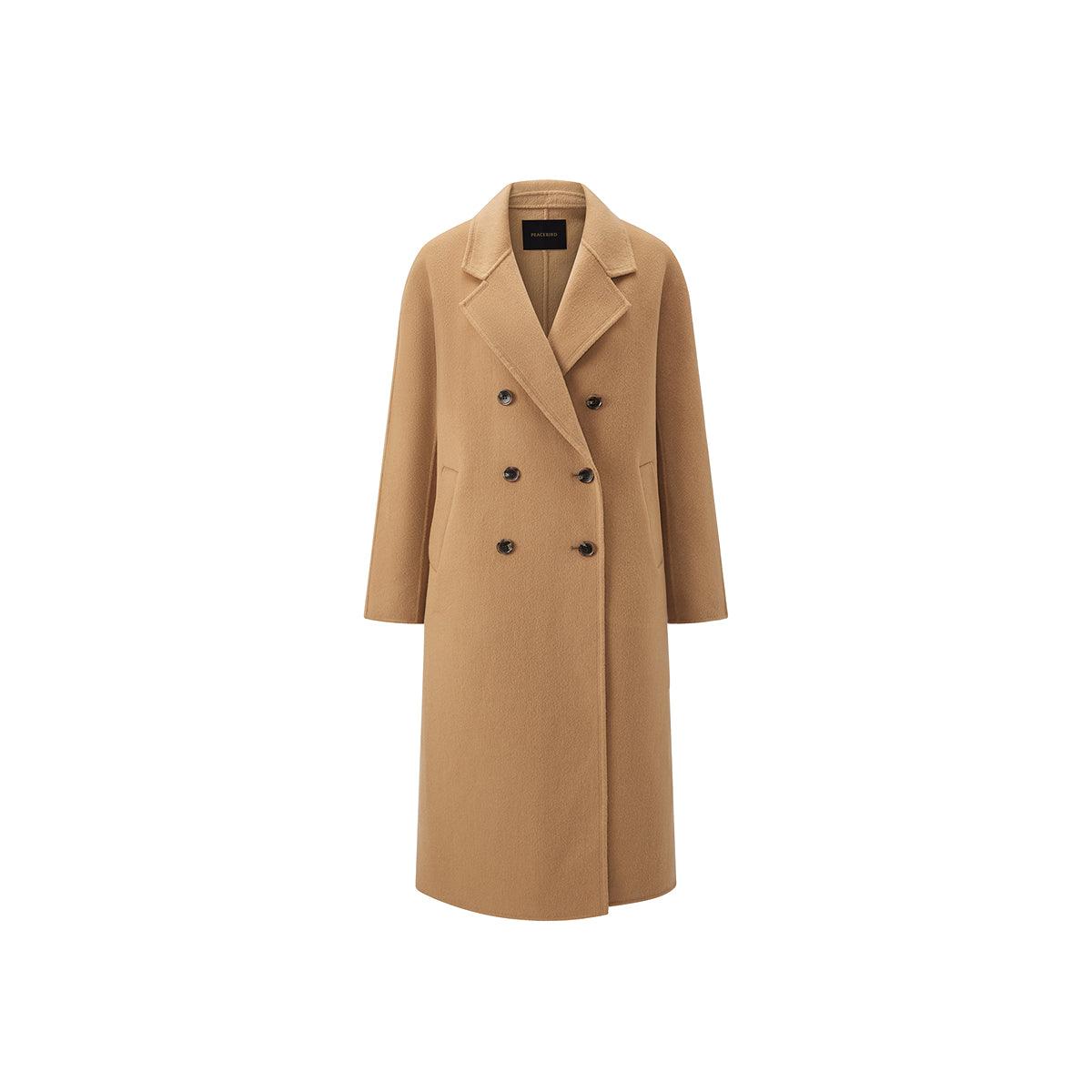 Women's Straight Double-faced Wool Coat