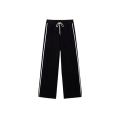 Women's Chenille Contrast Color Knit Straight Pants