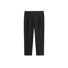 Men's Minimalist Elastic-Waist Straight-Leg Pants