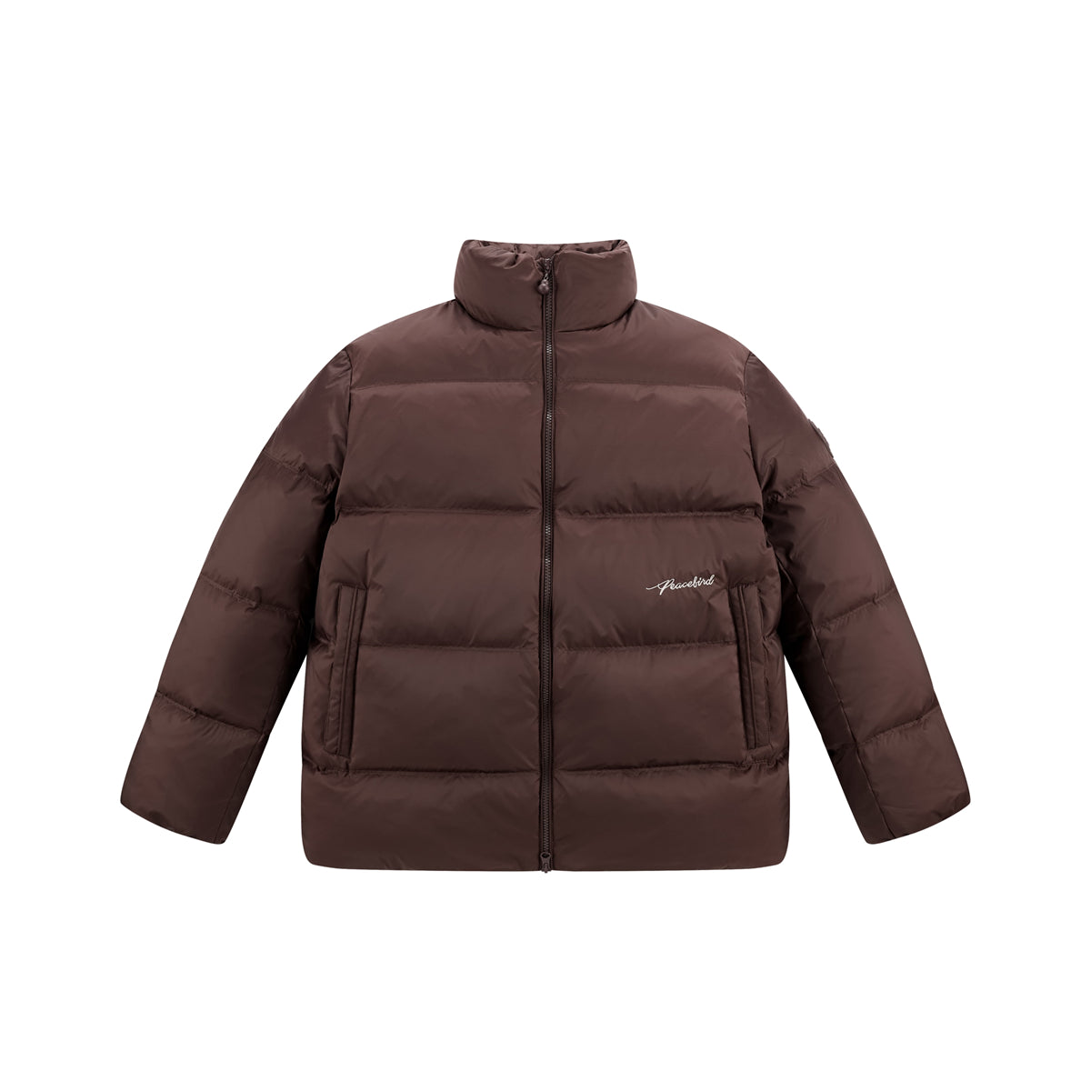 Men's Puffer Down Jacket with Back Print