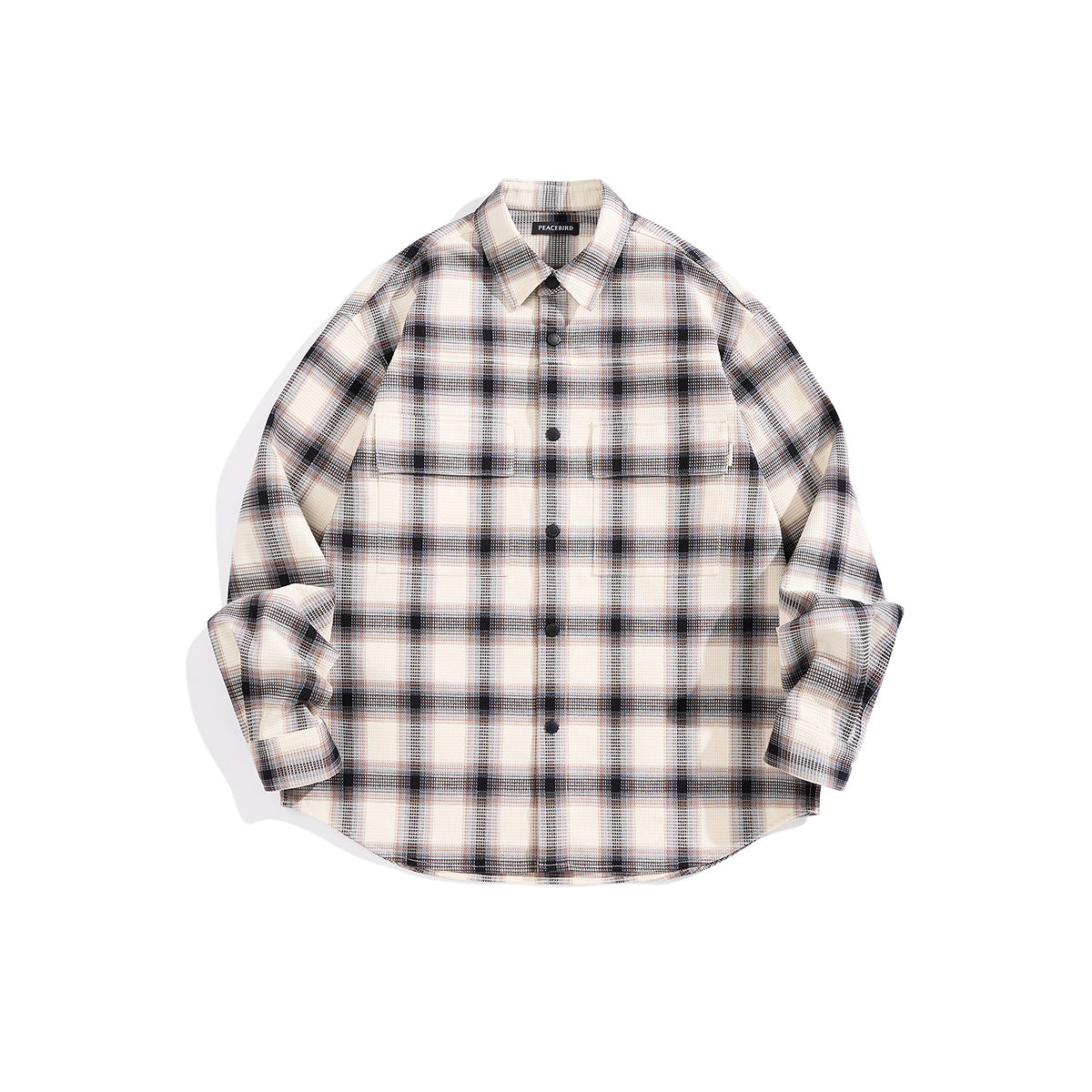 Men's Plaid Textured Shirt