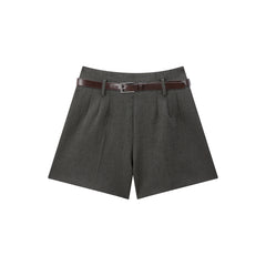 Women's High-Waist Wide-Leg Suit Shorts