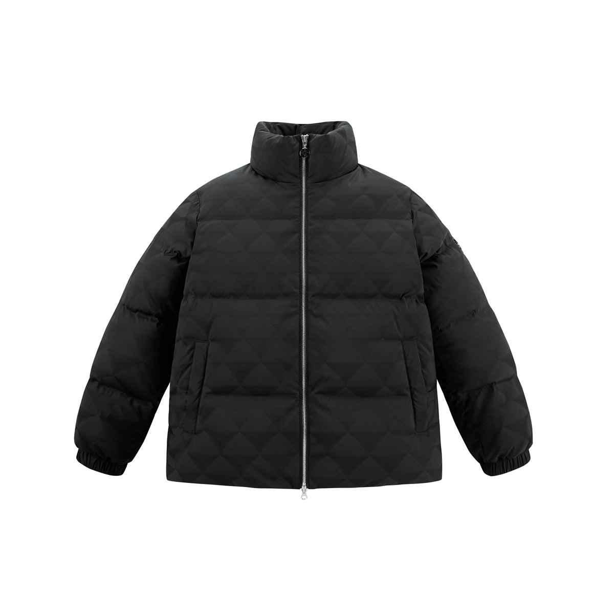 Men's Allover Tonal Printed Puffer Jacket