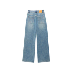 Women's Vintage Washed Wide-Leg Jeans