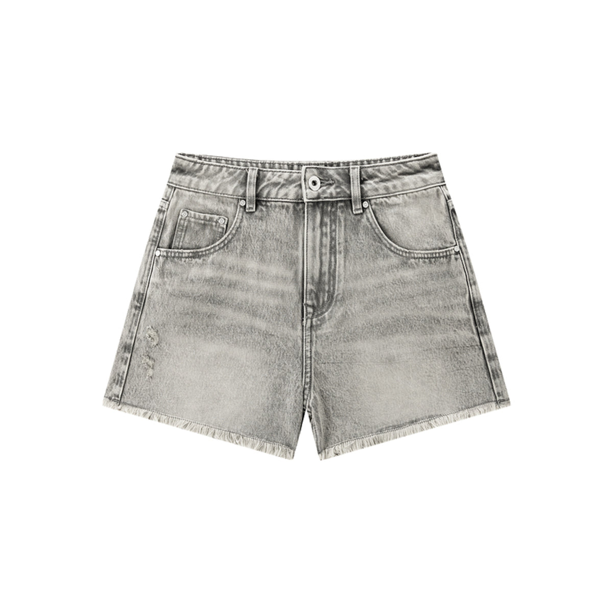 Women's Vintage-Washed Frayed Denim Shorts