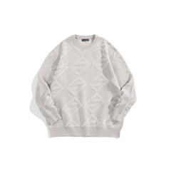 Men's Letter Jacquard Knitted Pullover