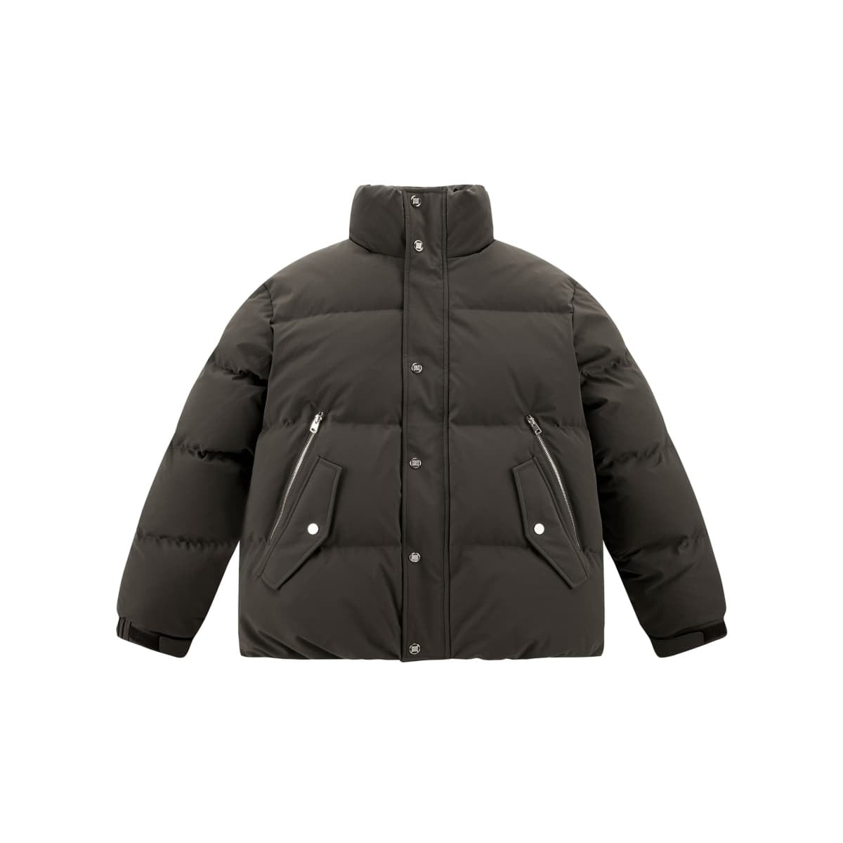 Men's Brown Short Puffer Jacket