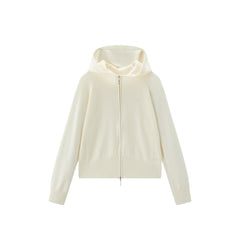Women's Hooded Double-Zip Knit Cardigan
