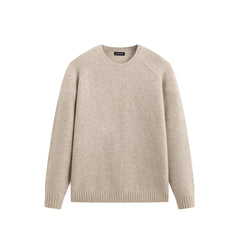 Men's Solid Raglan-Sleeve Sweater