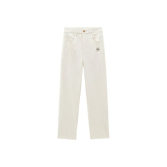 Women's Embroidered Straight Jeans