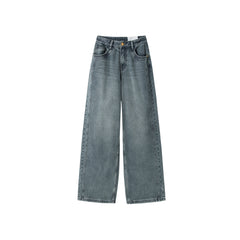 Women's Loose-Fit Fleece-Lined Wide-Leg Jeans