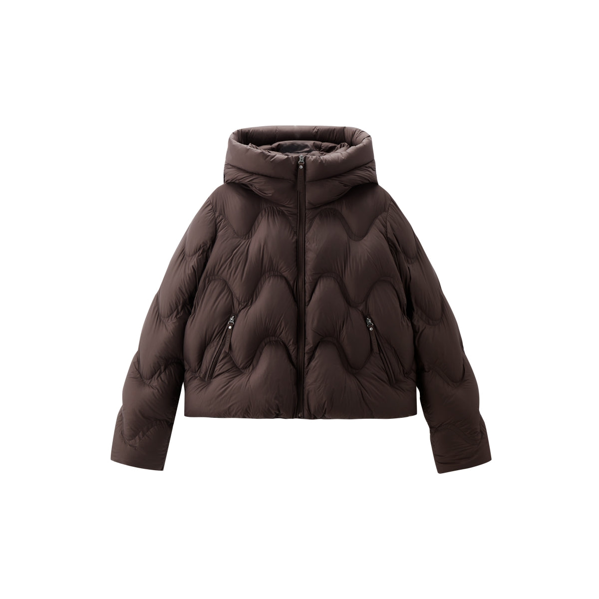 Women's Curved-Quilted Puffer Jacket