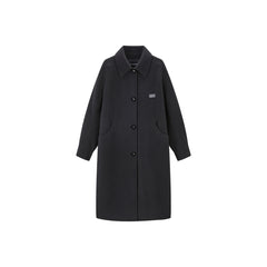 Women's Double-Faced Wool Coat with Alpaca