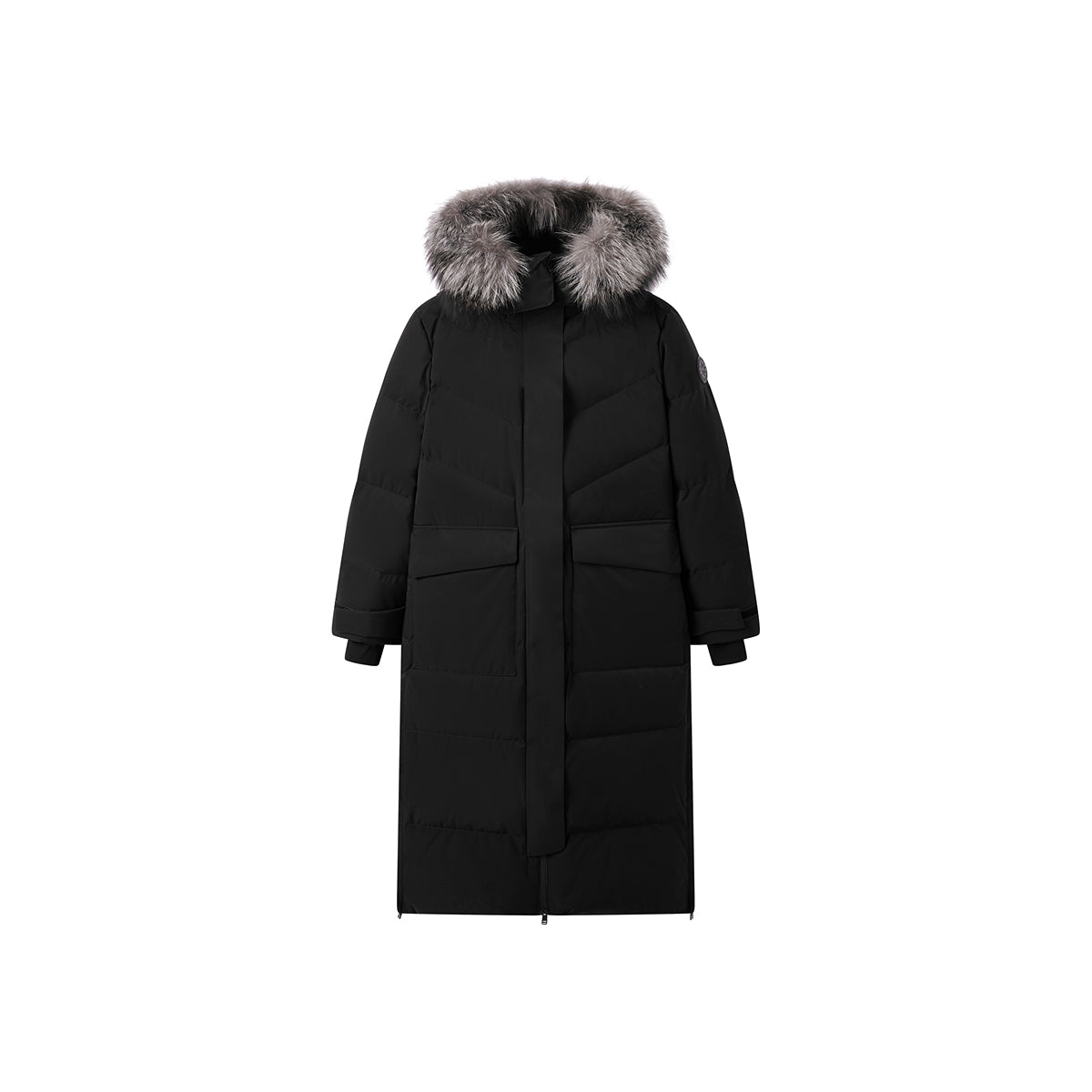 Women's Parka Down Coat With Fox Fur Collar