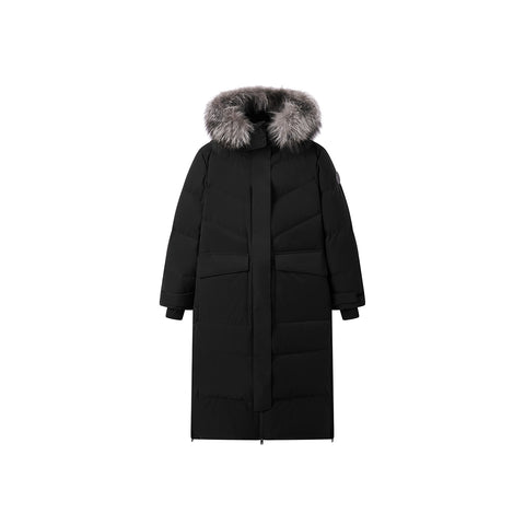 *US Final Sale* Women's Parka Down Coat With Fox Fur Collar