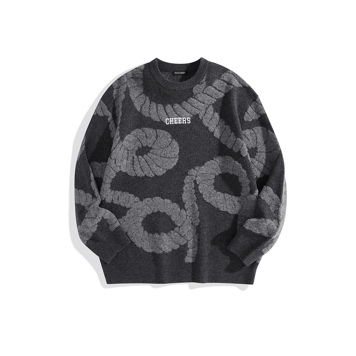 Men's Patterned Jacquard Sweatshirt