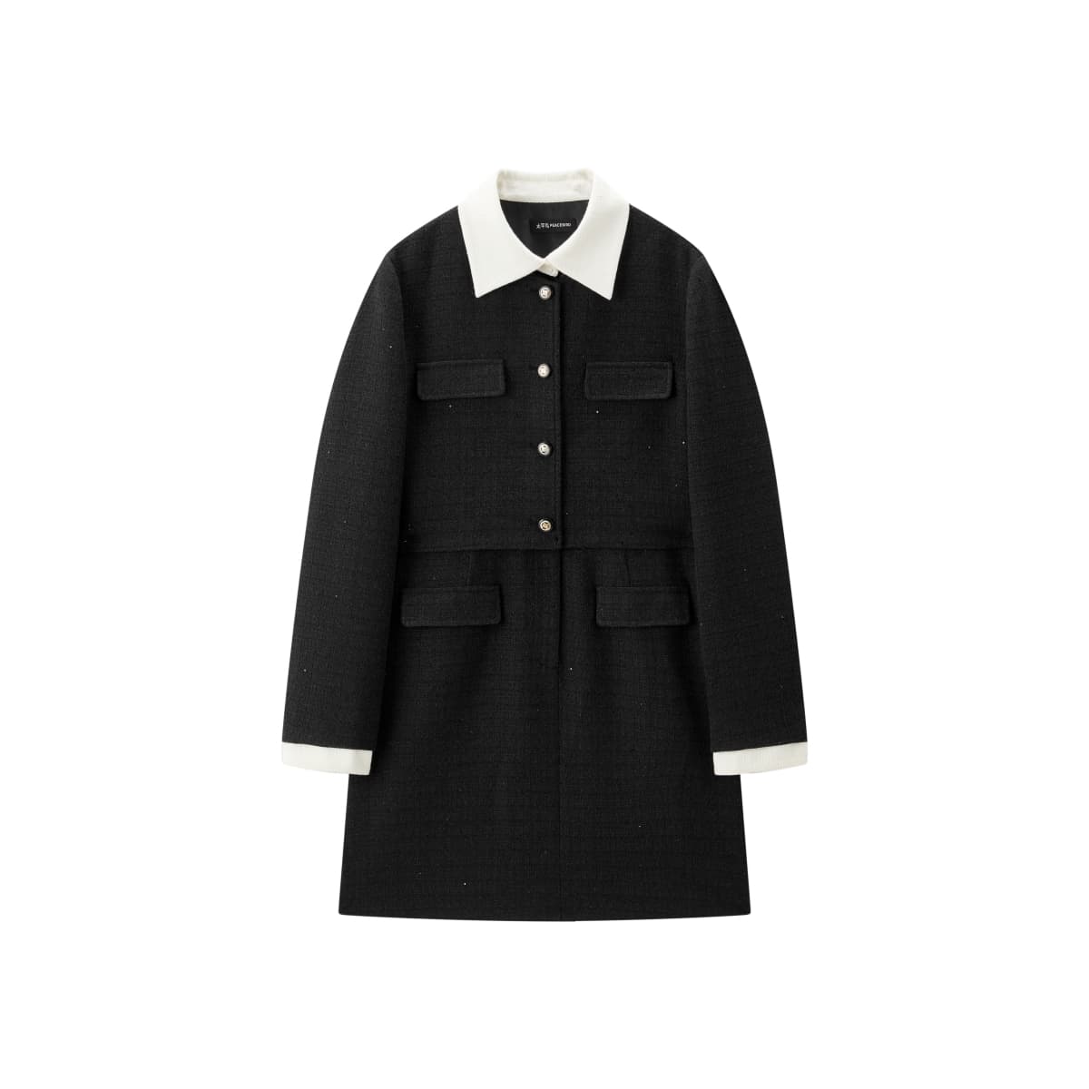 Women's Layered-Look Tweed Sequin Dress