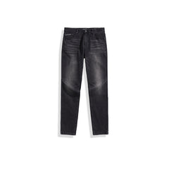 Men's Washed Slim-Fit Tapered Jeans