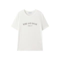 Women's Linen-Blend Graphic T-Shirt