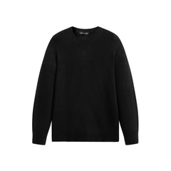 Men's Loose-Fit Brushed Sweater with Embroidery