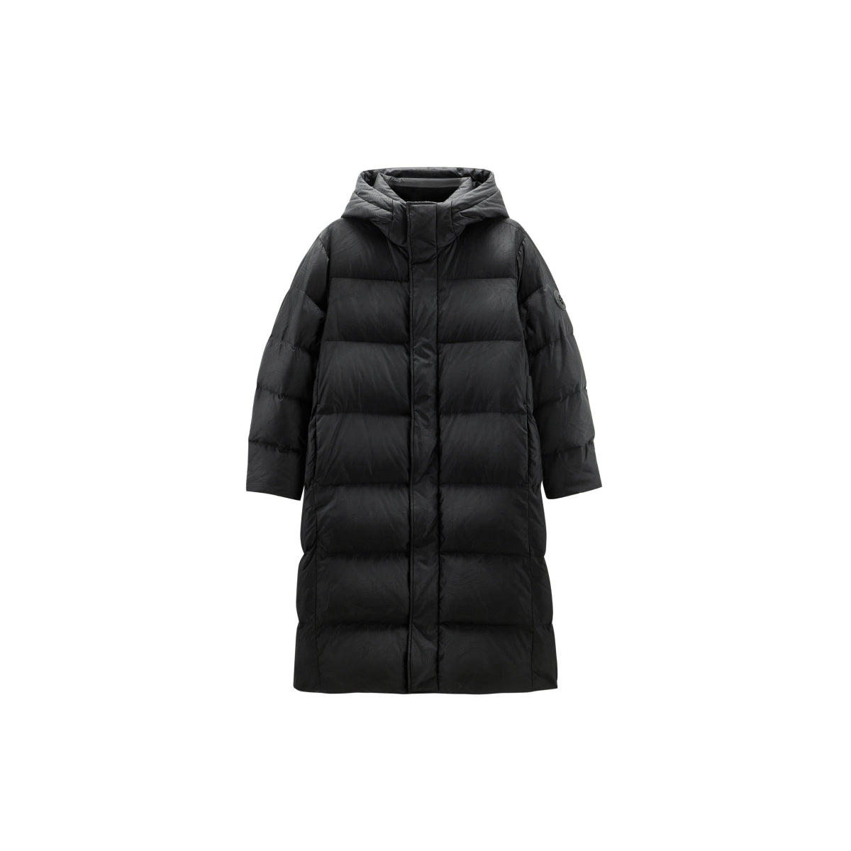 Men's Waterproof Printed Extra Long Puffer Jacket