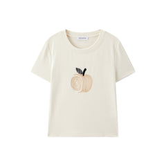 Women's Slim-Fit Sequin-Embroidered T-Shirt