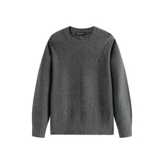 Men's Textured Solid Pullover Sweater