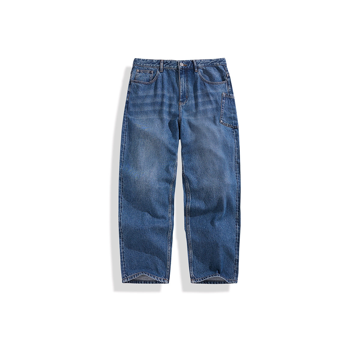 Men's Lyocell Straight-Leg Washed Jeans