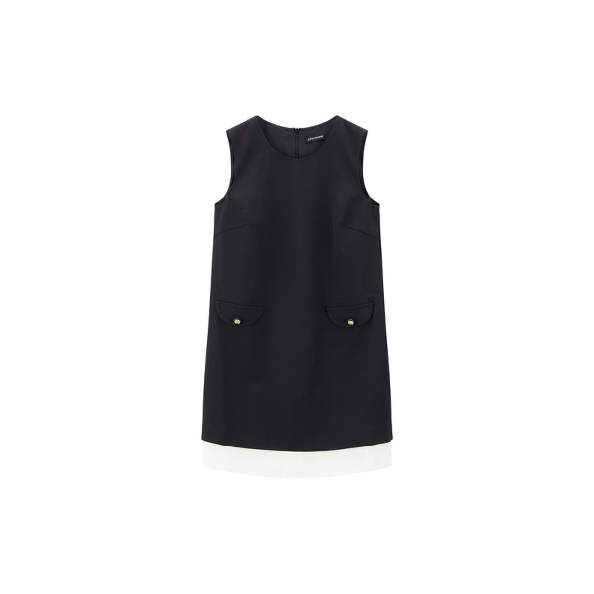 Women's Contrast Panel Cropped Dress