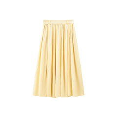 Women's Textured Pleated A-Line Maxi Skirt