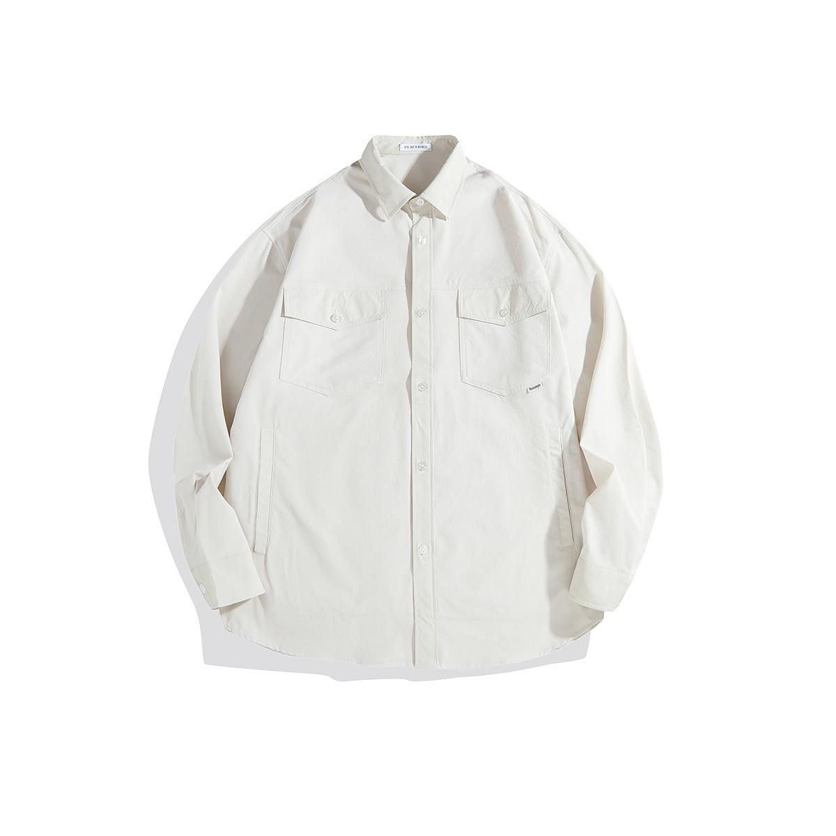 Men's Embroidered Cargo Shirt