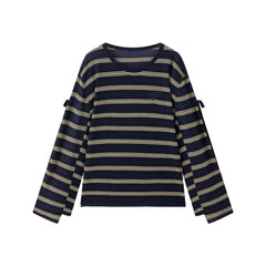 Women's Oversized Striped Knit Sweater