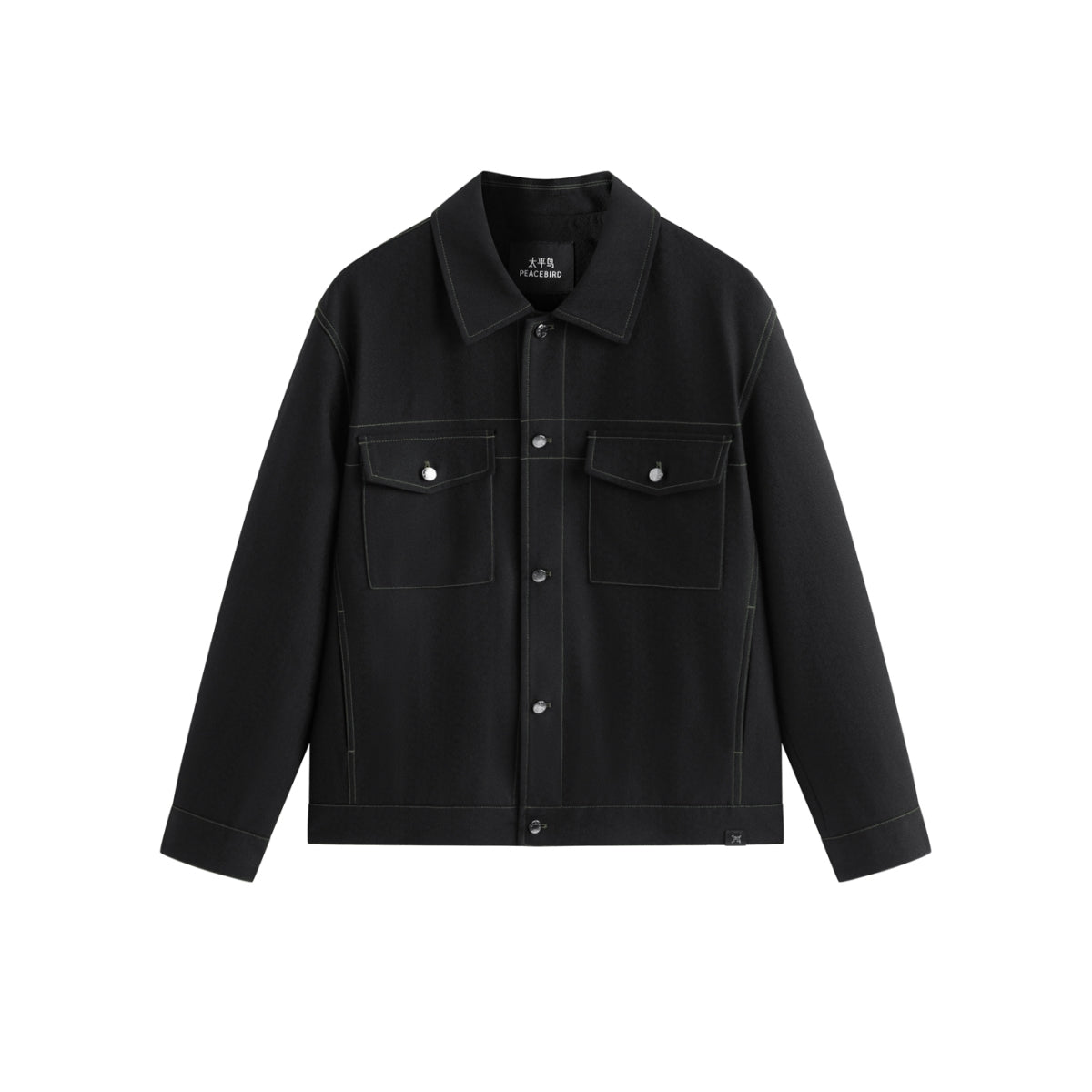 Men's Textured Tweed-Inspired Jacket