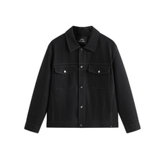 Men's Textured Tweed-Inspired Jacket