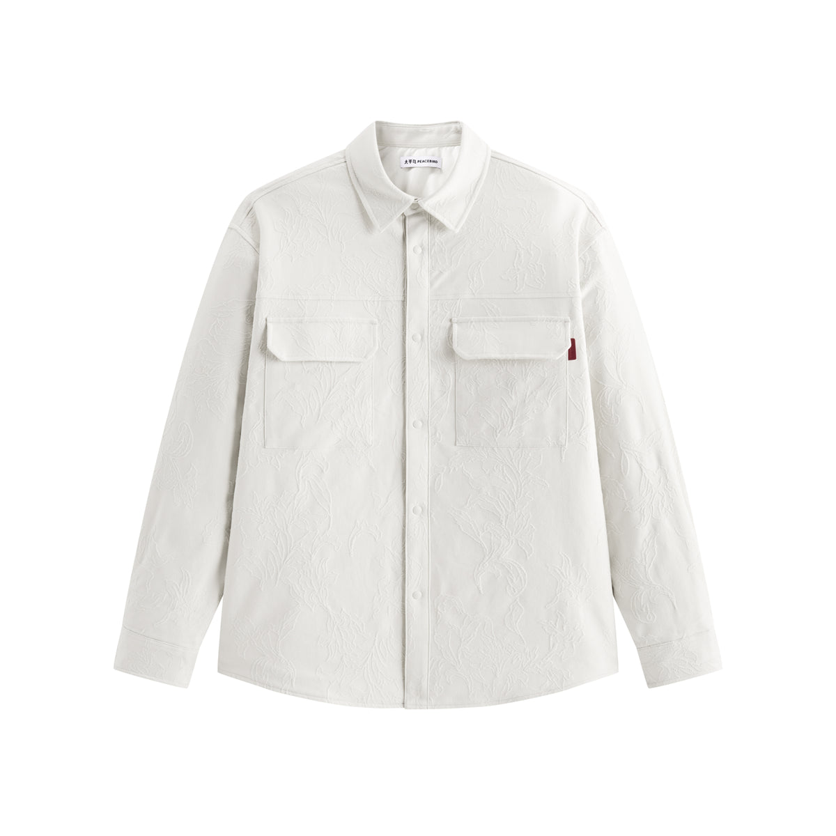 Men's Allover Jacquard Fleece-Lined Shirt